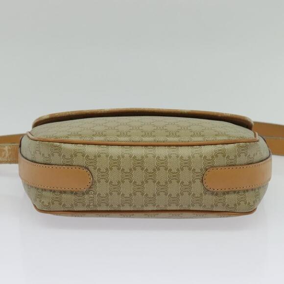 CELINE Macadam Canvas Shoulder Bag Pvc Beige Gold - Picture 9 of 12